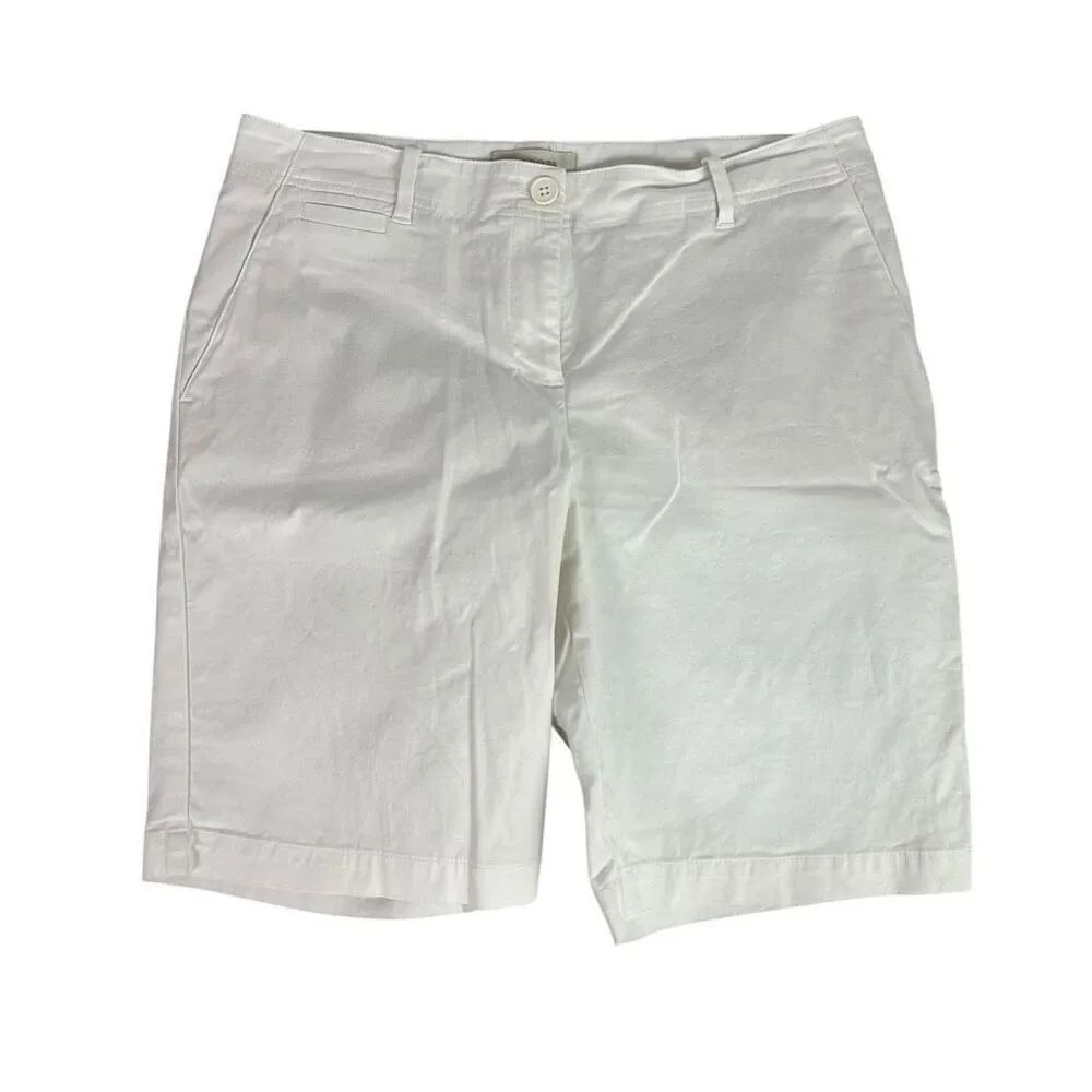 Talbots White Bermuda Shorts Size 10P